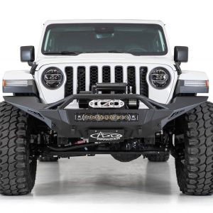 A.desert Des License Plate Bracket, Stealth Fighter, Use with Stealth Fighter Front Bumpers, Hammer Black Powder Coated, Steel – AC96154601NA