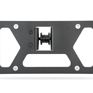 A.desert Des License Plate Bracket, Mounts to D-Ring Mounts with 1 Inch Hole, Adjustable, Rremovable, Powder Coated, Black, Steel – AC9905201NA