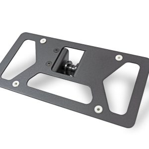 A.desert Des License Plate Bracket, Mounts to D-Ring Mounts with 1 Inch Hole, Adjustable, Rremovable, Powder Coated, Black, Steel – AC9905201NA