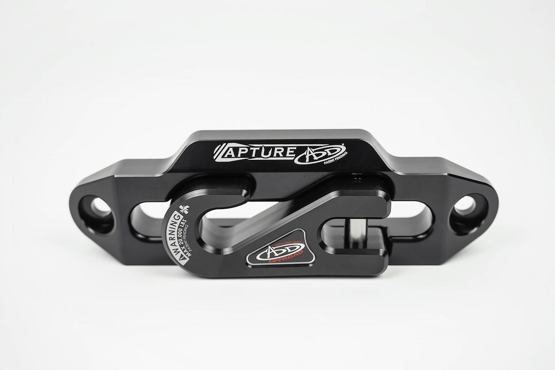 A.desert Des Winch Fairlead, Stealth Fighter, Hawse Style, For Use with Stealth Fighter Bumpers, Powder Coated Black Aluminum – AC99157590NA
