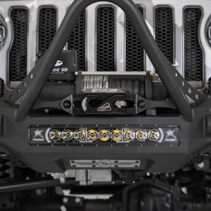 A.desert Des Winch Fairlead, Stealth Fighter, Hawse Style, For Use with Stealth Fighter Bumpers, Powder Coated Black Aluminum – AC99157590NA
