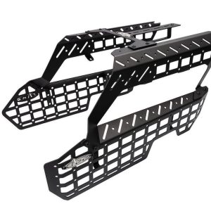 A.desert Des Molle Cargo Panel, Driver and Passenger Side Center Console Panels with Device Bridge, Powder Coated, Hammer Black, Steel – AC110360180