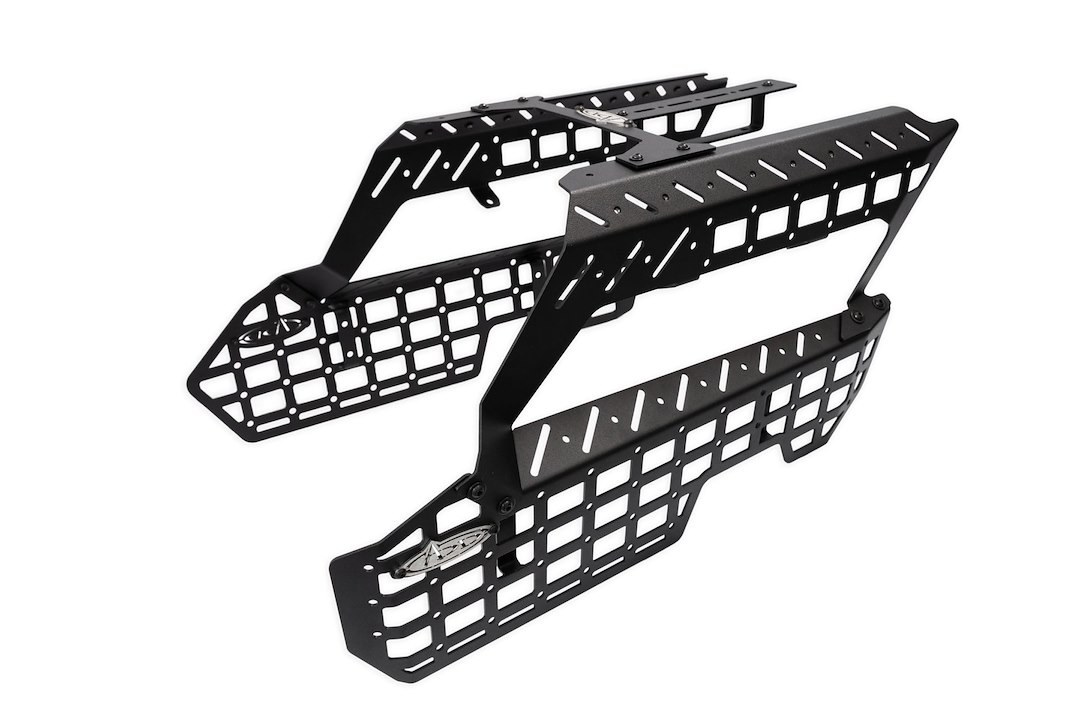 A.desert Des Molle Cargo Panel, Driver and Passenger Side Center Console Panels with Device Bridge, Powder Coated, Hammer Black, Steel – AC110360180
