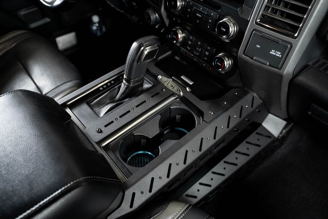 A.desert Des Molle Cargo Panel, Driver and Passenger Side Center Console Panels with Device Bridge, Powder Coated, Hammer Black, Steel – AC110360180