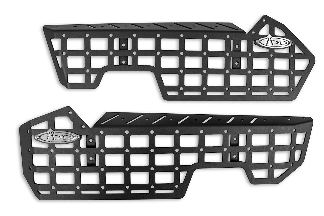 A.desert Des Molle Cargo Panel, Driver and Passenger Side Center Console Panels Without Device Bridge, Powder Coated, Hammer Black – AC1104801NA