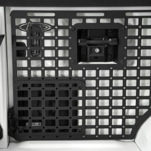 A.desert Des Molle Cargo Panel, Bed Mount, Driver Rear, Bolt-On, Flush Mount, Powder Coated, Hammer Black, Steel – AC1903801NA