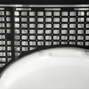 A.desert Des Molle Cargo Panel, Bed Mount, Center, Bolt-On, Flush Mount, Powder Coated, Hammer Black, Steel – AC1904001NA