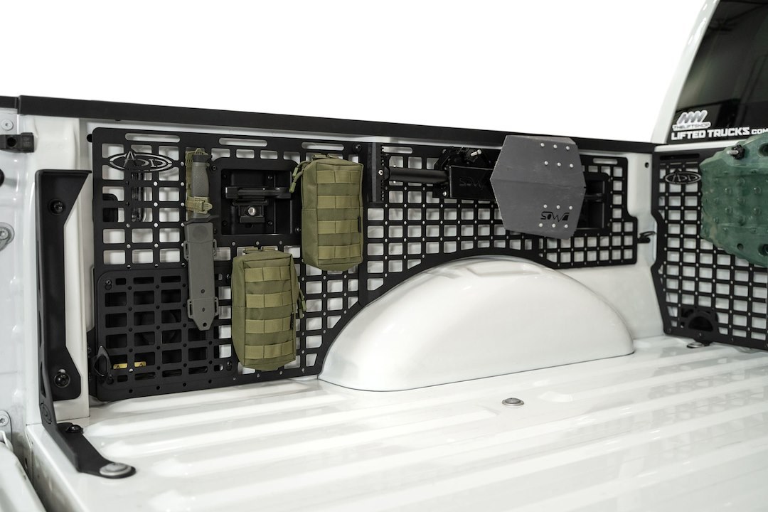 A.desert Des Molle Cargo Panel, Bed Mount, Center, Bolt-On, Flush Mount, Powder Coated, Hammer Black, Steel – AC1904001NA
