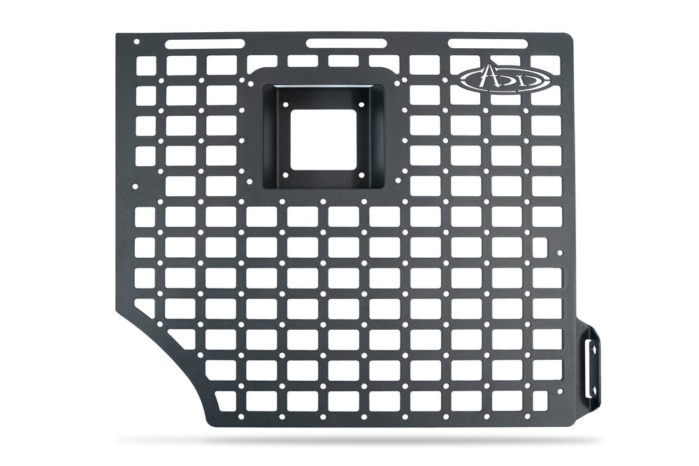A.desert Des Molle Cargo Panel, Bed Mount, Passenger Rear, Bolt-On, Flush Mount, Powder Coated, Hammer Black, Steel – AC1904101NA