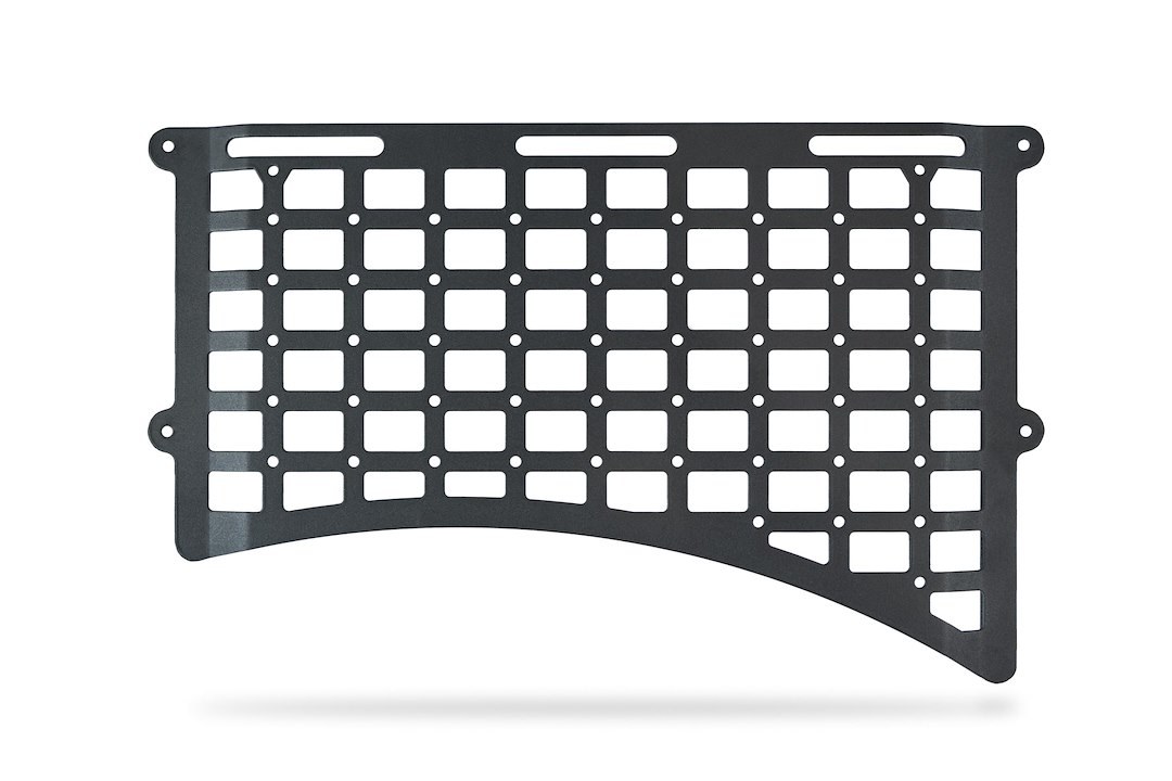A.desert Des Molle Cargo Panel, Bed Mount, Passenger Center, Bolt-On, Flush Mount, Powder Coated, Hammer Black, Steel – AC1904301NA