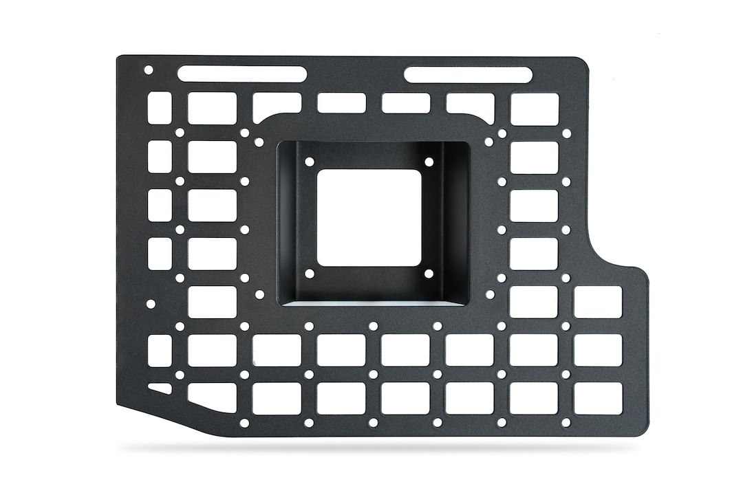 A.desert Des Molle Cargo Panel, Bed Mount, Driver Front, Bolt-On, Flush Mount, Powder Coated, Hammer Black, Steel – AC1904701NA