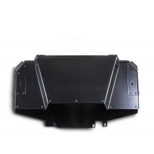 A.desert Des Skid Plate, Rock Fighter, For Use with Rock Fighter Bumper, Powder Coat, Satin Black, Aluminum Alloy – AC23005NA03