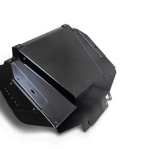 A.desert Des Skid Plate, Rock Fighter, For Use with Rock Fighter Bumper, Powder Coat, Satin Black, Aluminum Alloy – AC23005NA03