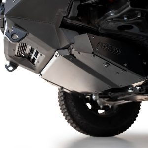 A.desert Des Skid Plate, Rock Fighter, For Use with Rock Fighter Bumper, Powder Coat, Satin Black, Aluminum Alloy – AC23005NA03