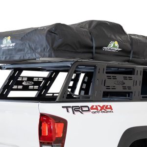 A.desert Des Ladder Rack, Lander Overland, Mounts to Factory Bed Rail System/ Clamp-On, Direct-Fit, Powder Coated, Black, Steel – C698832000103