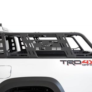 A.desert Des Ladder Rack, Lander Overland, Mounts to Factory Bed Rail System/ Clamp-On, Direct-Fit, Powder Coated, Black, Steel – C698832000103