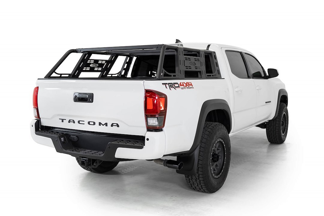 A.desert Des Ladder Rack, Lander Overland, Mounts to Factory Bed Rail System/ Clamp-On, Direct-Fit, Powder Coated, Black, Steel – C698832000103