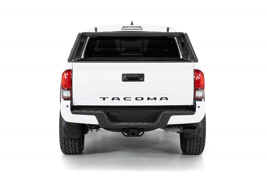 A.desert Des Ladder Rack, Lander Overland, Mounts to Factory Bed Rail System/ Clamp-On, Direct-Fit, Powder Coated, Black, Steel – C698832000103