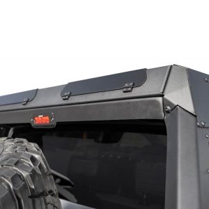 A.desert Des Roof Rack, Honeybadger Chase Rack, Direct-Fit, Mounts to Honeybadger Rack, Powder Coated, Hammer Black, Aluminum, Single – C995491480103