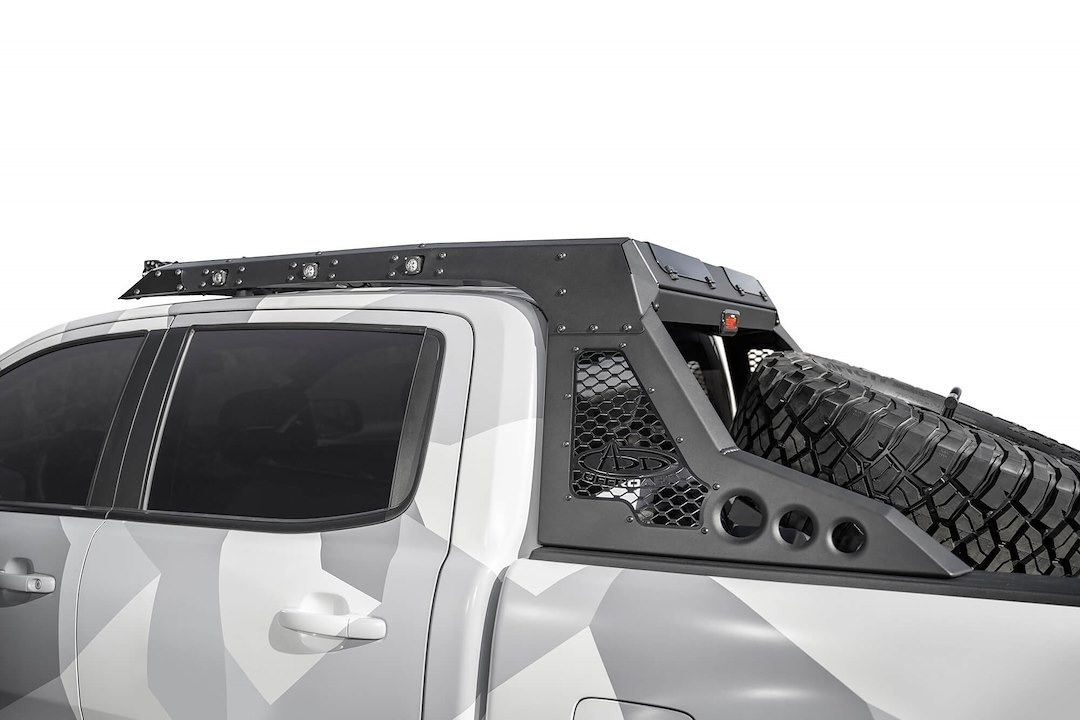 A.desert Des Roof Rack, Honeybadger Chase Rack, Direct-Fit, Mounts to Honeybadger Rack, Powder Coated, Hammer Black, Aluminum, Single – C995491480103