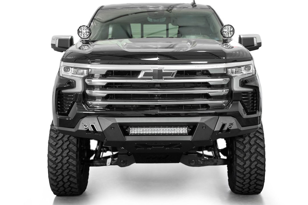 A.desert Des Bumper, Black Label, 3 Piece Design, Direct-Fit, Mounting Hardware Included, Without Bull Bar, Without Winch Mount – F140300010103