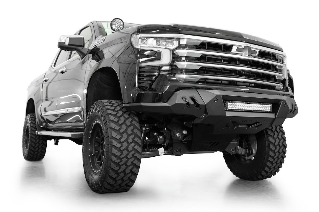 A.desert Des Bumper, Black Label, 3 Piece Design, Direct-Fit, Mounting Hardware Included, Without Bull Bar, Without Winch Mount – F140300010103
