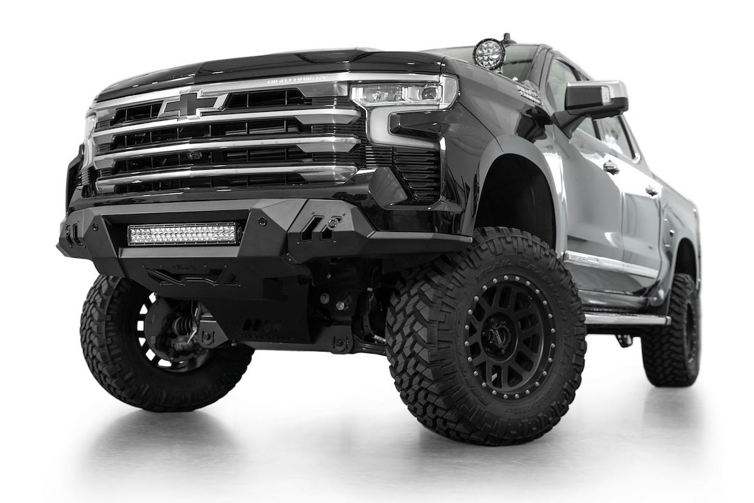 A.desert Des Bumper, Black Label, 3 Piece Design, Direct-Fit, Mounting Hardware Included, Without Bull Bar, Without Winch Mount – F140300010103