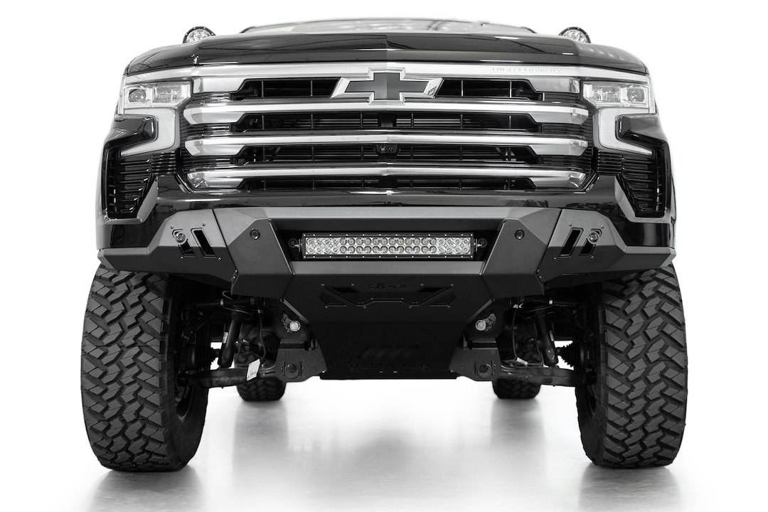 A.desert Des Bumper, Black Label, 3 Piece Design, Direct-Fit, Mounting Hardware Included, Without Bull Bar, Without Winch Mount – F140300010103