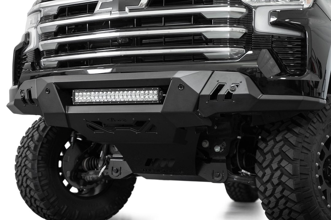 A.desert Des Bumper, Black Label, 3 Piece Design, Direct-Fit, Mounting Hardware Included, Without Bull Bar, Without Winch Mount – F140300010103