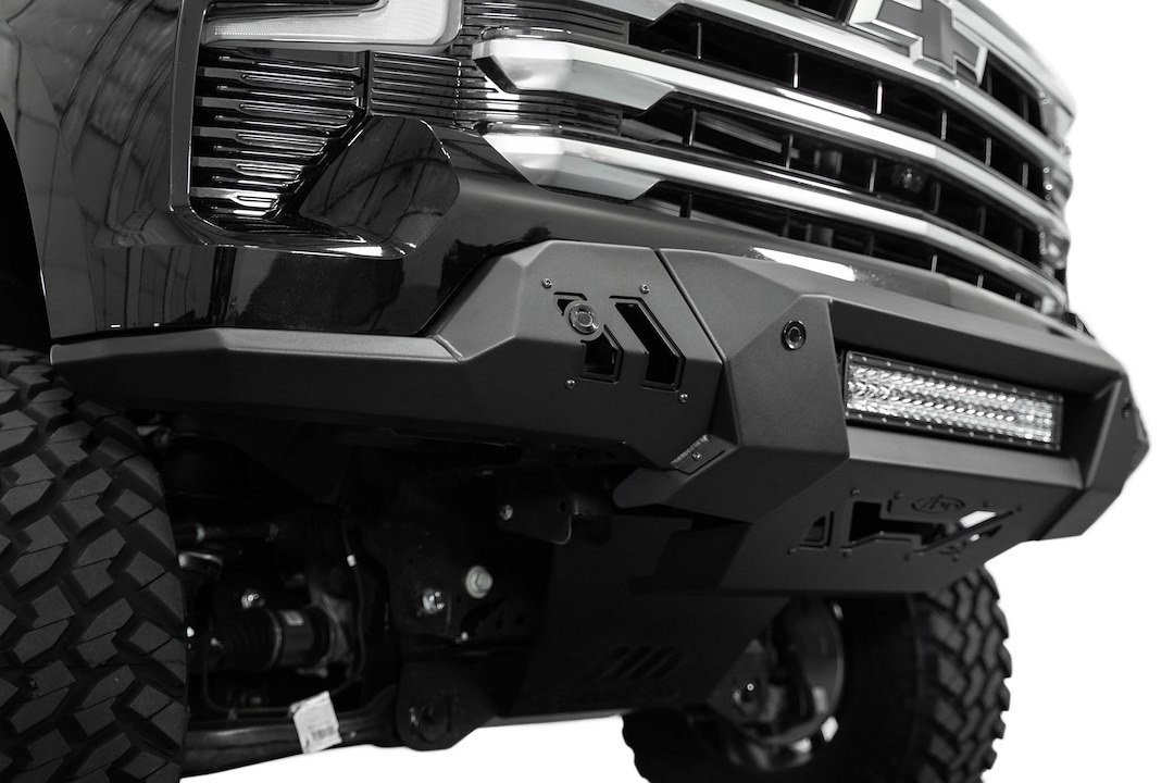 A.desert Des Bumper, Black Label, 3 Piece Design, Direct-Fit, Mounting Hardware Included, Without Bull Bar, Without Winch Mount – F140300010103
