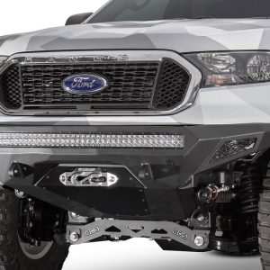 A.desert Des Bumper, Stealth Fighter, One Piece Design, Direct-Fit, Mounting Hardware Included, Without Grille Guard, With Winch Mount – F221423030103