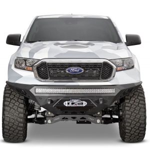 A.desert Des Bumper, Stealth Fighter, One Piece Design, Direct-Fit, Mounting Hardware Included, Without Grille Guard, With Winch Mount – F221423030103