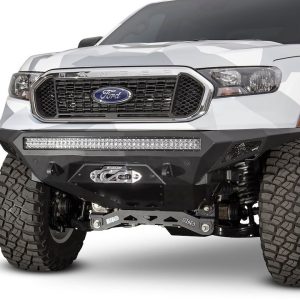 A.desert Des Bumper, Stealth Fighter, One Piece Design, Direct-Fit, Mounting Hardware Included, Without Grille Guard, With Winch Mount – F221423030103