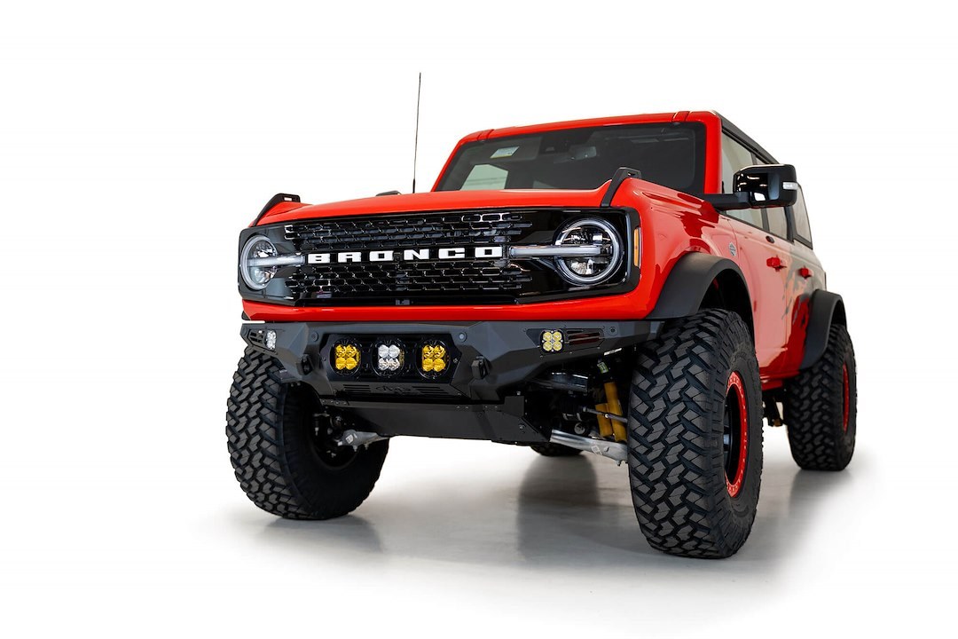 A.desert Des Bumper, Bomber, One Piece Design, Direct-Fit, Mounting Hardware Included, Without Grille Guard, Without Winch Mount – F230194120103