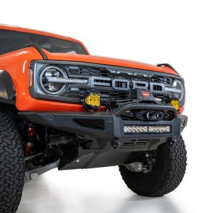 A.desert Des Bumper, Rock Fighter, One Piece Design, Direct-Fit, Mounting Hardware Included, With Bull Bar, With Winch Mount – F260181060103