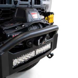 A.desert Des Bumper, Rock Fighter, One Piece Design, Direct-Fit, Mounting Hardware Included, With Bull Bar, With Winch Mount – F260181060103