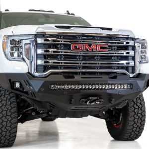 A.desert Des Bumper, Stealth Fighter, One Piece Design, Direct-Fit, Mounting Hardware Included, Without Grille Guard, With Winch Mount – F461403030103
