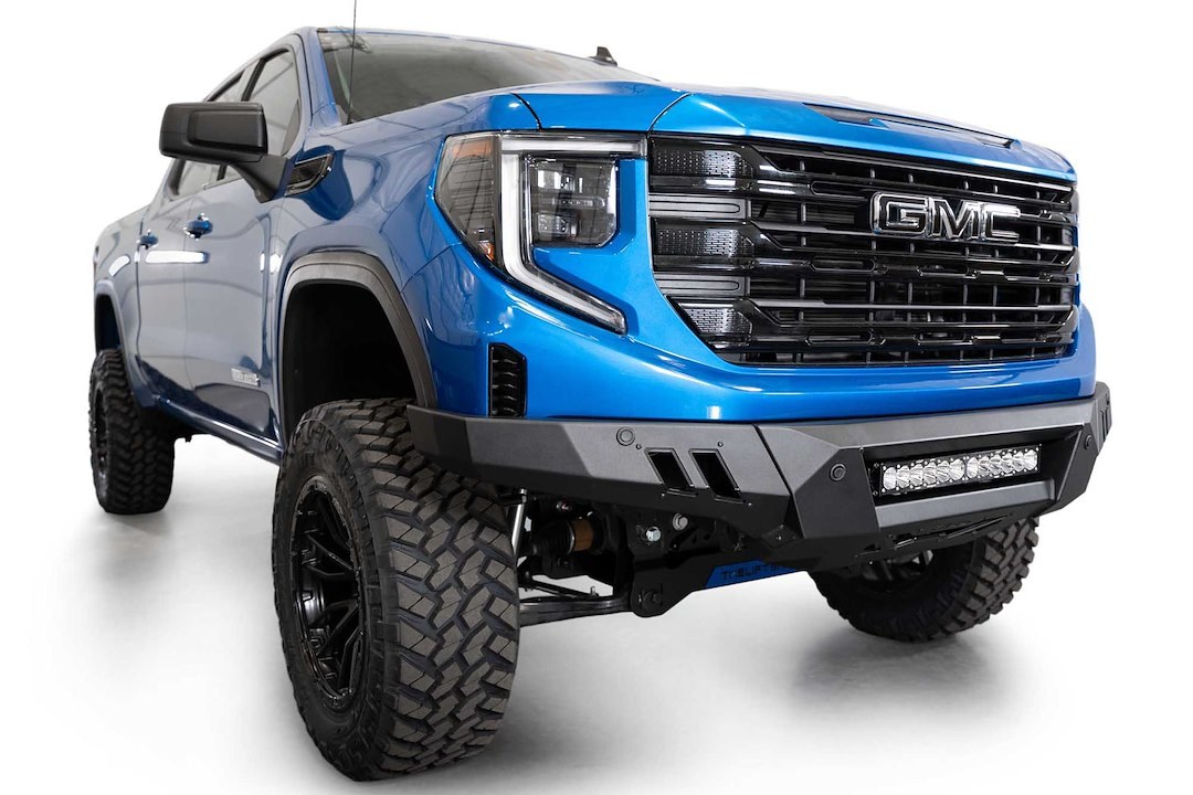 A.desert Des Bumper, Black Label, 3 Piece Design, Direct-Fit, Mounting Hardware Included, Without Bull Bar, Without Winch Mount – F480300010103