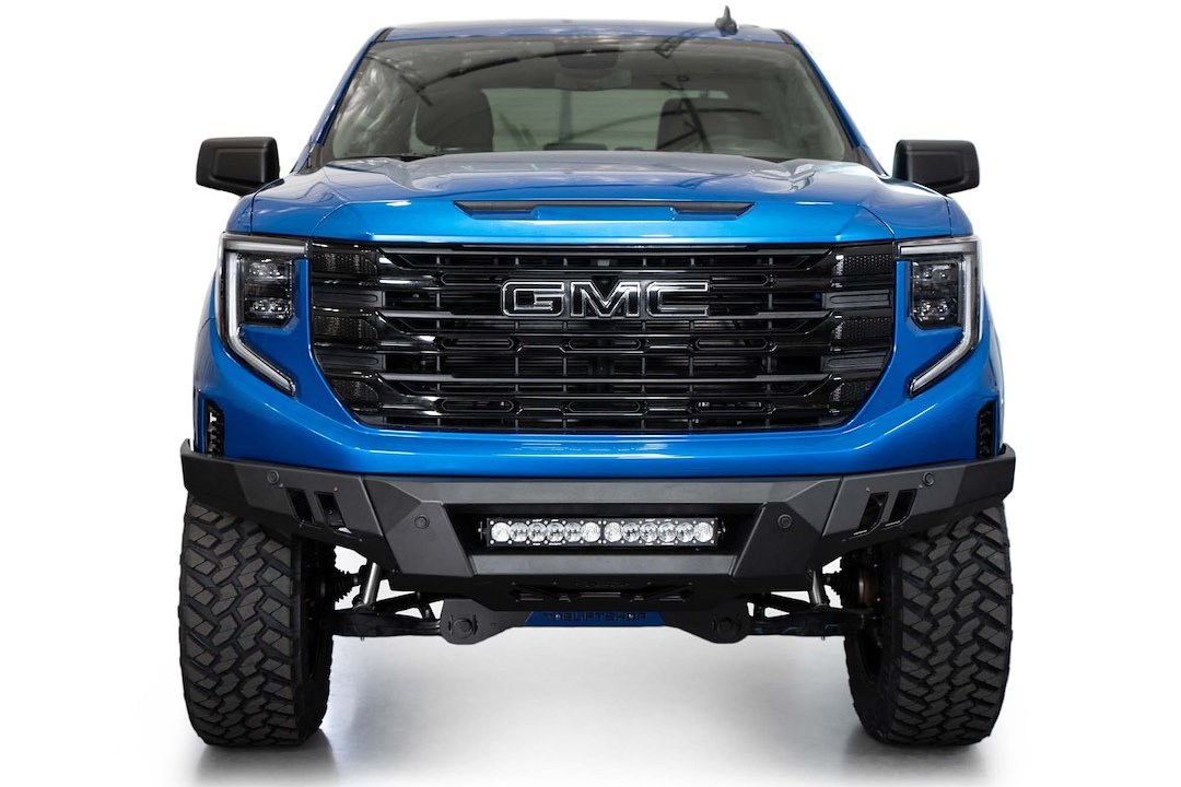 A.desert Des Bumper, Black Label, 3 Piece Design, Direct-Fit, Mounting Hardware Included, Without Bull Bar, Without Winch Mount – F480300010103
