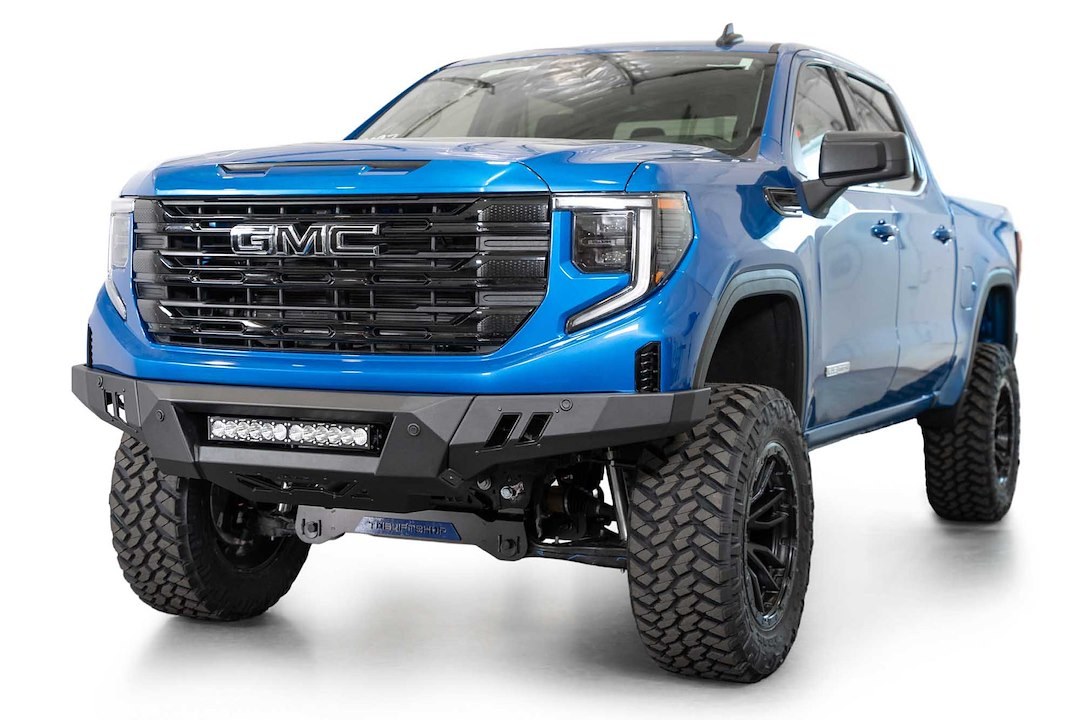 A.desert Des Bumper, Black Label, 3 Piece Design, Direct-Fit, Mounting Hardware Included, Without Bull Bar, Without Winch Mount – F480300010103