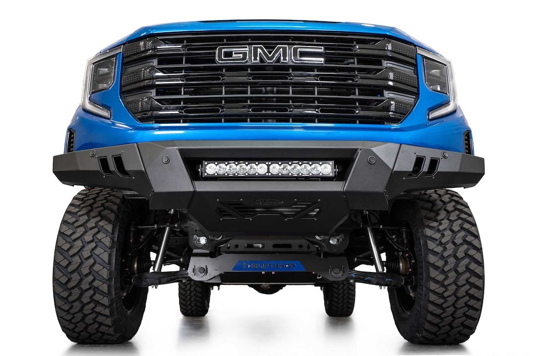A.desert Des Bumper, Black Label, 3 Piece Design, Direct-Fit, Mounting Hardware Included, Without Bull Bar, Without Winch Mount – F480300010103