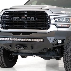 A.desert Des Bumper, Stealth Fighter, One Piece Design, Direct-Fit, Mounting Hardware Included, Without Grille Guard, With Winch Mount – F561423030103