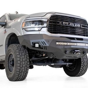 A.desert Des Bumper, Stealth Fighter, One Piece Design, Direct-Fit, Mounting Hardware Included, Without Grille Guard, With Winch Mount – F561423030103
