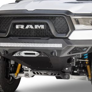 A.desert Des Bumper, Stealth Fighter, One Piece Design, Direct-Fit, Mounting Hardware Included, Without Grille Guard, With Winch Mount – F611422770103
