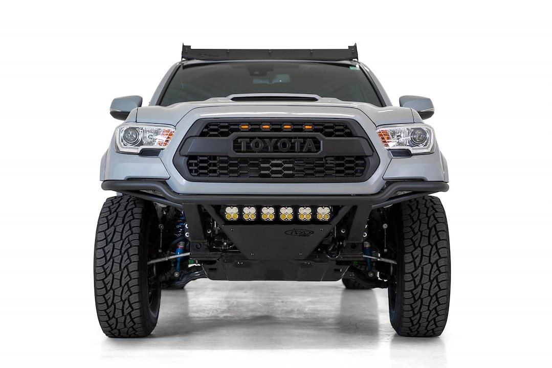 A.desert Des Bumper, Add Pro, One Piece Design, Direct-Fit, Mounting Hardware Included, Without Grille Guard, Without Winch Mount – F688102100103
