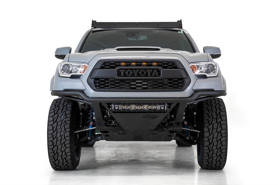 A.desert Des Bumper, Add Pro, One Piece Design, Direct-Fit, Mounting Hardware Included, Without Grille Guard, Without Winch Mount – F688102100103