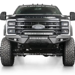 A.desert Des Bumper, Honeybadger, One Piece Design, Direct-Fit, Mounting Hardware Included, With Short Bull Bar, Without Winch Mount – F810221770103