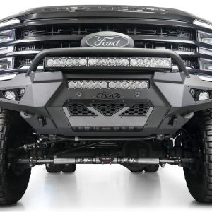 A.desert Des Bumper, Honeybadger, One Piece Design, Direct-Fit, Mounting Hardware Included, With Short Bull Bar, Without Winch Mount – F810221770103