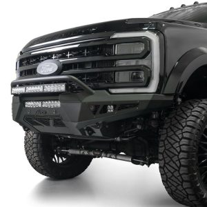 A.desert Des Bumper, Honeybadger, One Piece Design, Direct-Fit, Mounting Hardware Included, With Short Bull Bar, Without Winch Mount – F810221770103
