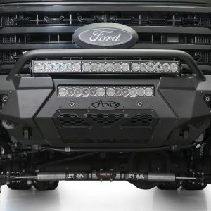 A.desert Des Bumper, Honeybadger, One Piece Design, Direct-Fit, Mounting Hardware Included, With Short Bull Bar, Without Winch Mount – F810221770103